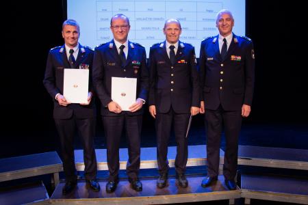 Slavnostna podelitev listin o napredovanju v čine gasilski častnik, višji gasilski častnik in visoki gasilski častnik (60)